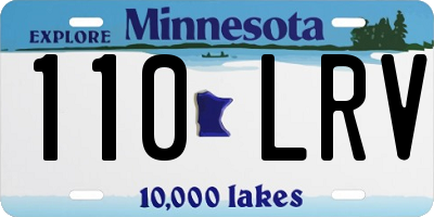 MN license plate 110LRV