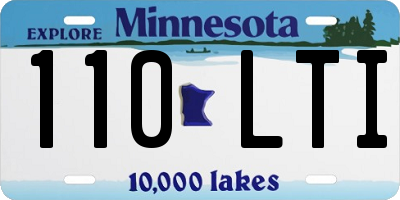 MN license plate 110LTI