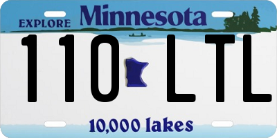MN license plate 110LTL