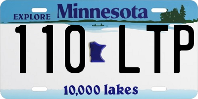 MN license plate 110LTP