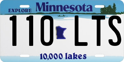 MN license plate 110LTS