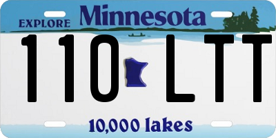 MN license plate 110LTT