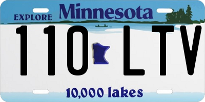 MN license plate 110LTV