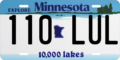 MN license plate 110LUL