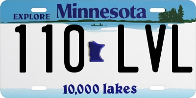 MN license plate 110LVL