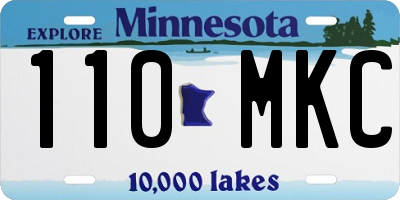 MN license plate 110MKC