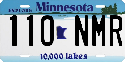 MN license plate 110NMR