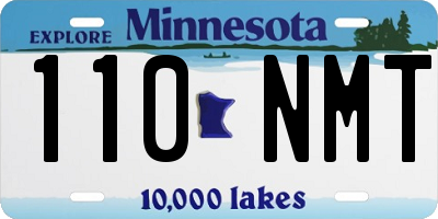 MN license plate 110NMT