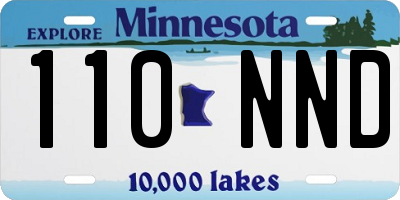 MN license plate 110NND