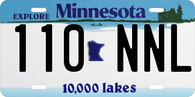 MN license plate 110NNL