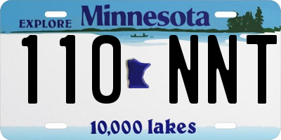 MN license plate 110NNT