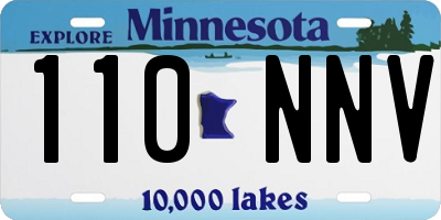 MN license plate 110NNV