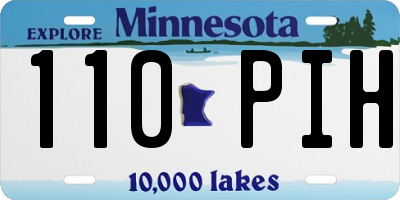 MN license plate 110PIH