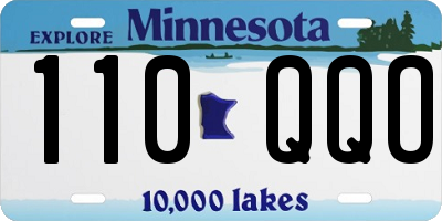 MN license plate 110QQO
