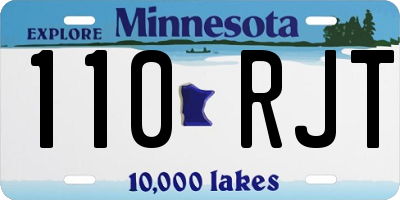 MN license plate 110RJT