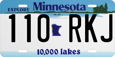 MN license plate 110RKJ