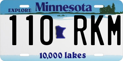 MN license plate 110RKM