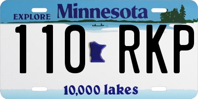 MN license plate 110RKP