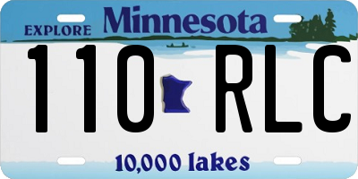 MN license plate 110RLC