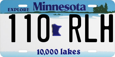 MN license plate 110RLH