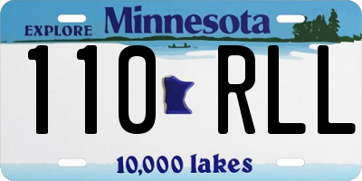 MN license plate 110RLL