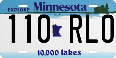 MN license plate 110RLO