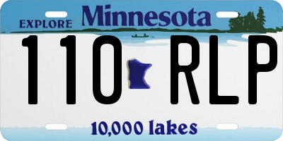 MN license plate 110RLP