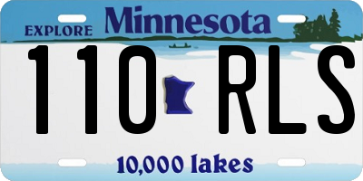 MN license plate 110RLS