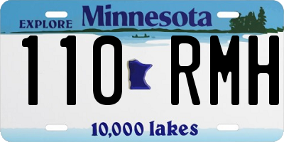 MN license plate 110RMH