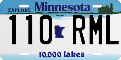 MN license plate 110RML