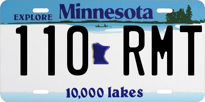 MN license plate 110RMT