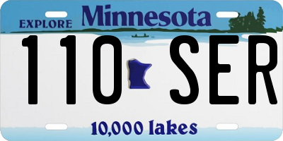 MN license plate 110SER