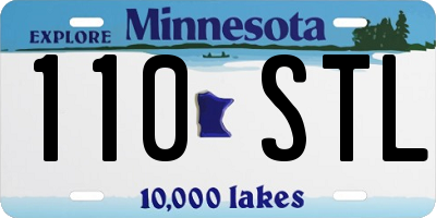 MN license plate 110STL
