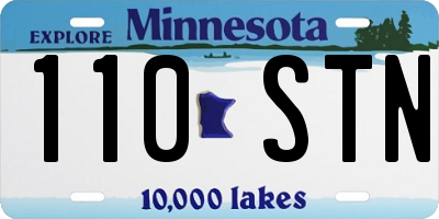 MN license plate 110STN