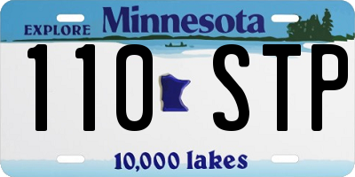 MN license plate 110STP