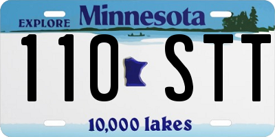 MN license plate 110STT