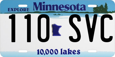 MN license plate 110SVC