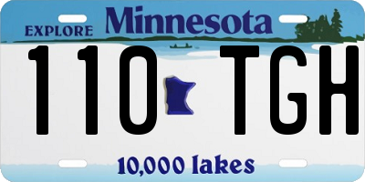 MN license plate 110TGH