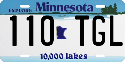 MN license plate 110TGL