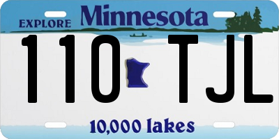 MN license plate 110TJL