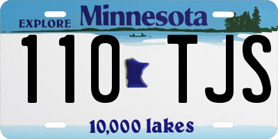 MN license plate 110TJS