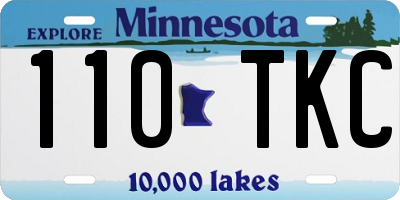 MN license plate 110TKC