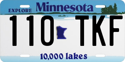 MN license plate 110TKF