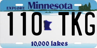 MN license plate 110TKG