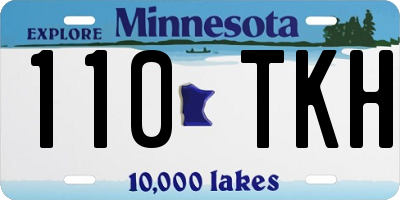 MN license plate 110TKH