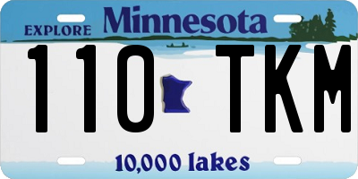 MN license plate 110TKM