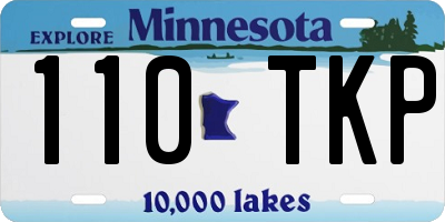MN license plate 110TKP