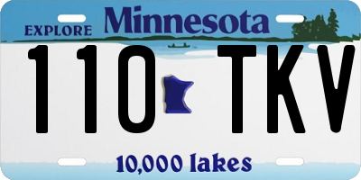 MN license plate 110TKV