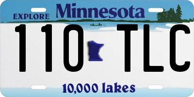 MN license plate 110TLC