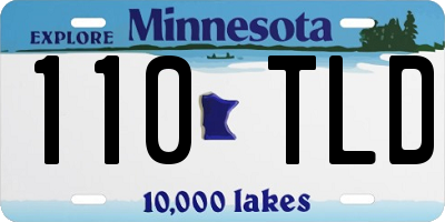 MN license plate 110TLD